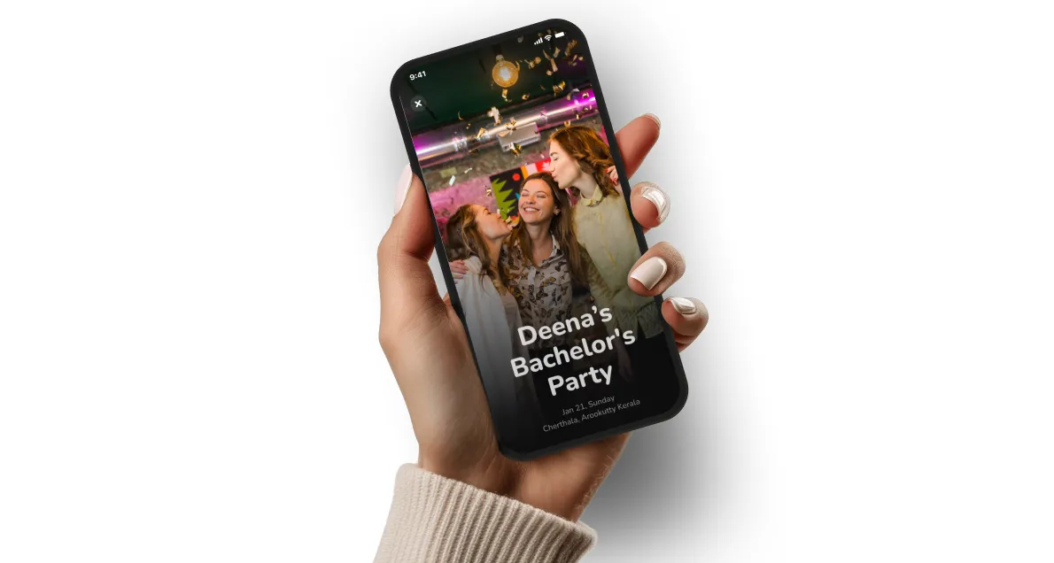 App screenshot in a phone